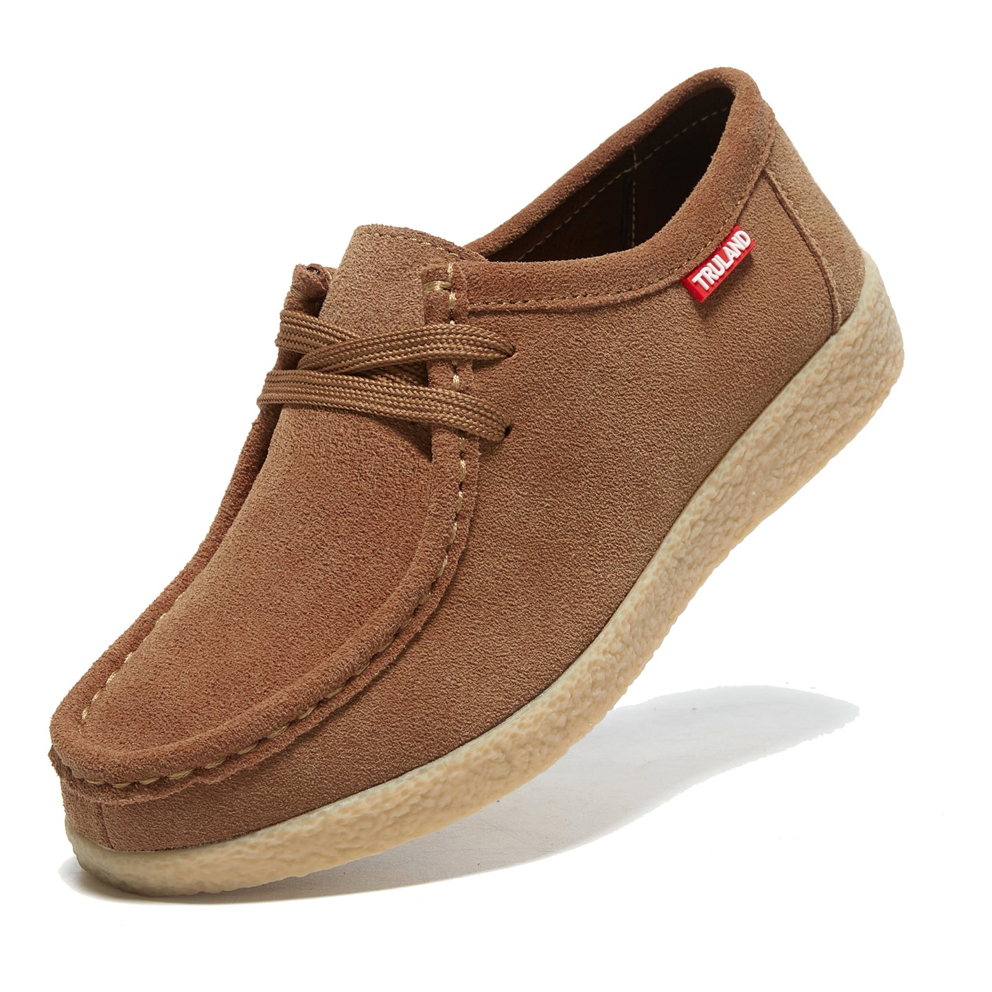 TRULAND Wallabee Damen-Mokassin aus Wildleder - Braun