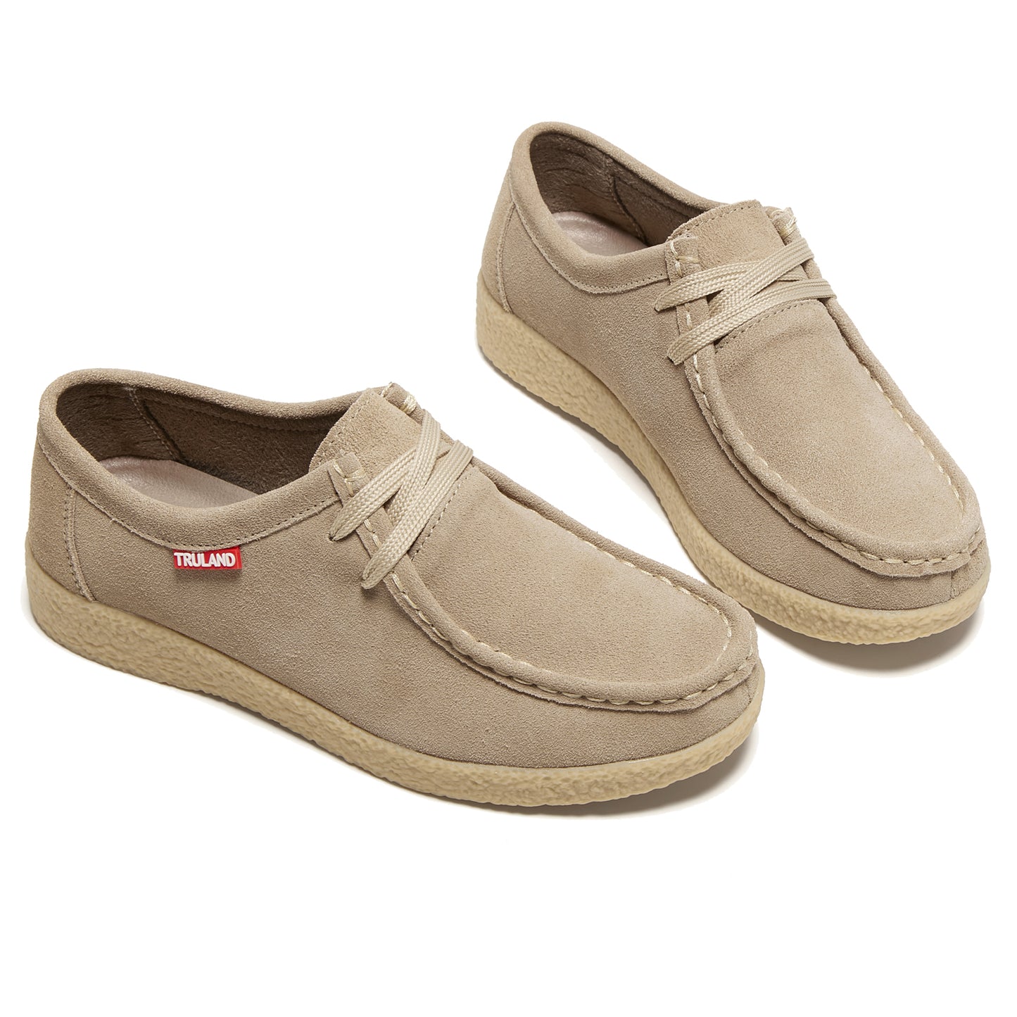 TRULAND Suede Wallabee Casual Shoes -Sand