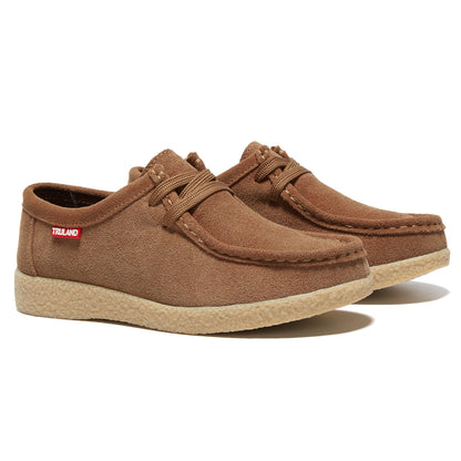 TRULAND Wallabee Damen-Mokassin aus Wildleder - Braun