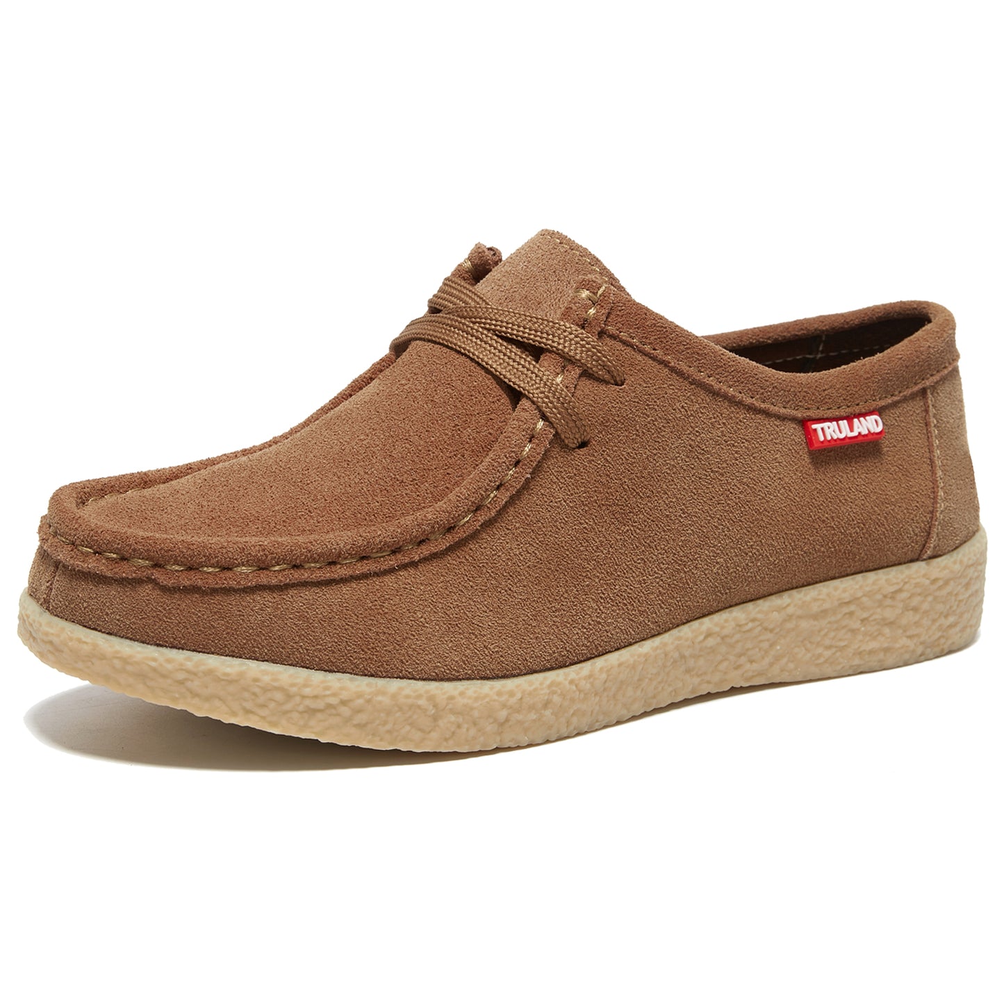 TRULAND Wallabee Damen-Mokassin aus Wildleder - Braun