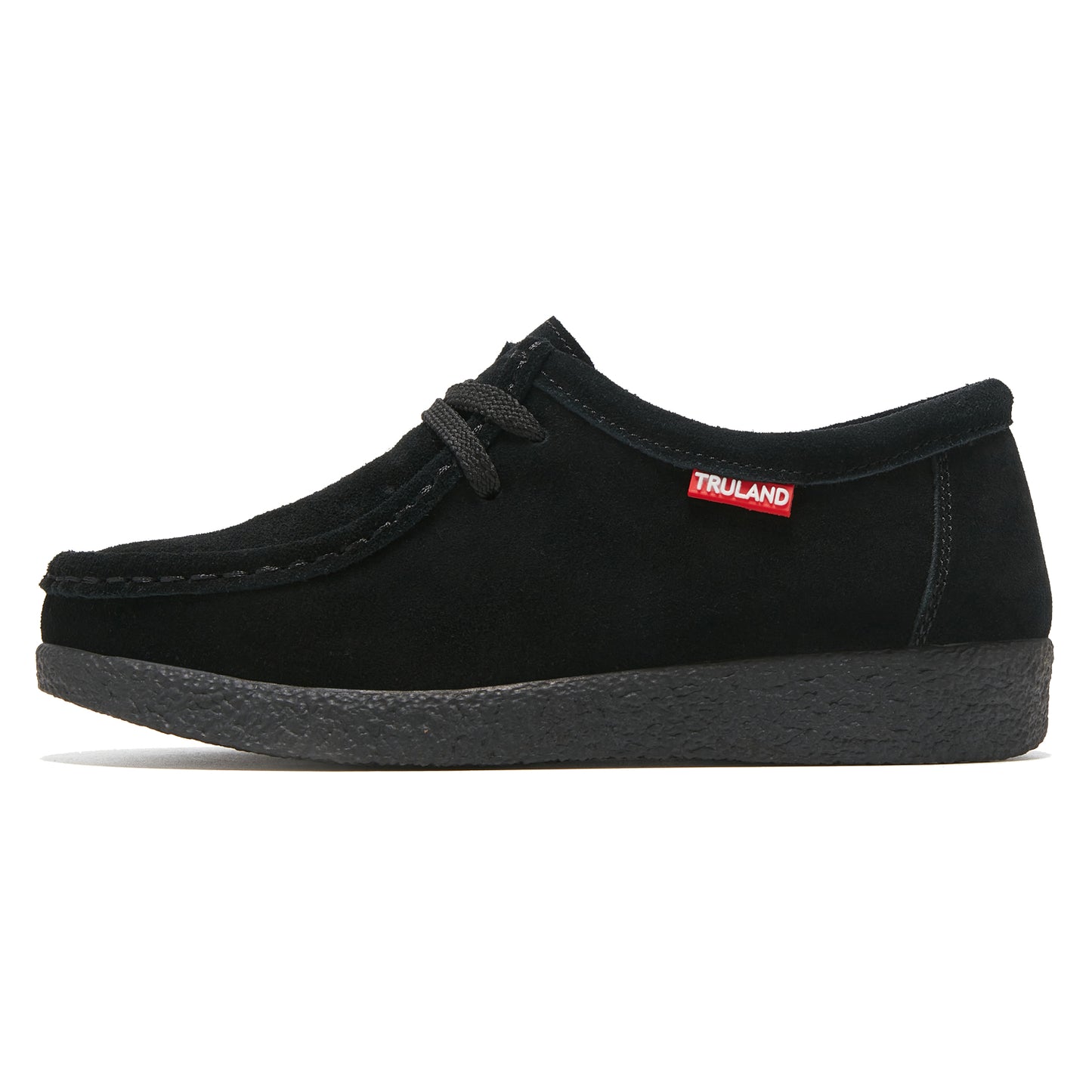 TRULAND Suede Wallabee Casual Moccasin Shoes - Black
