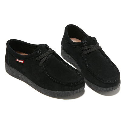 TRULAND Suede Wallabee Casual Moccasin Shoes - Black