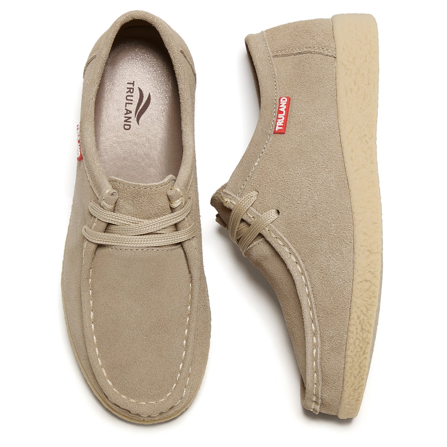 TRULAND Suede Wallabee Casual Shoes -Sand