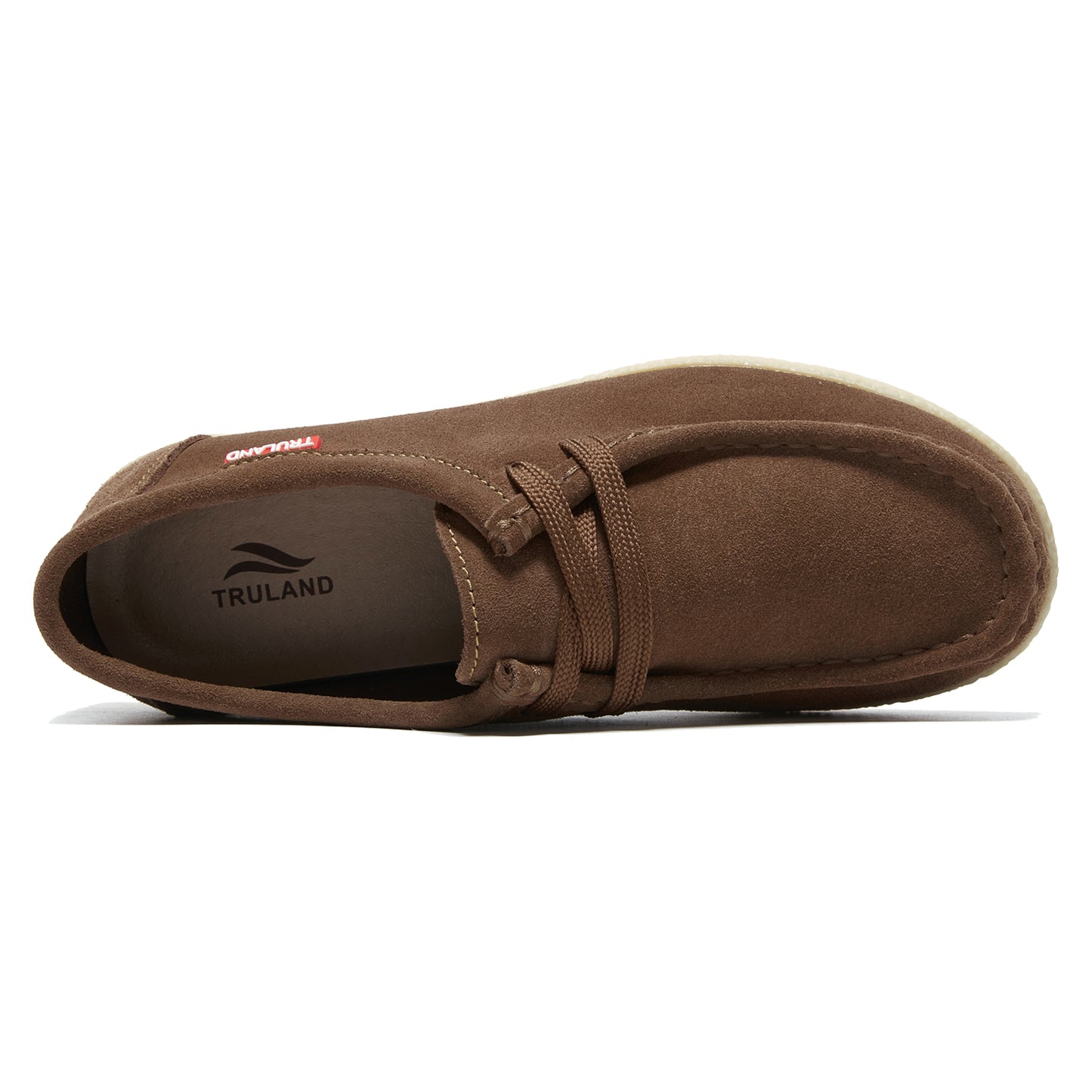 TRULAND Wallabee Damen-Mokassin aus Wildleder - Kaffee-Braun