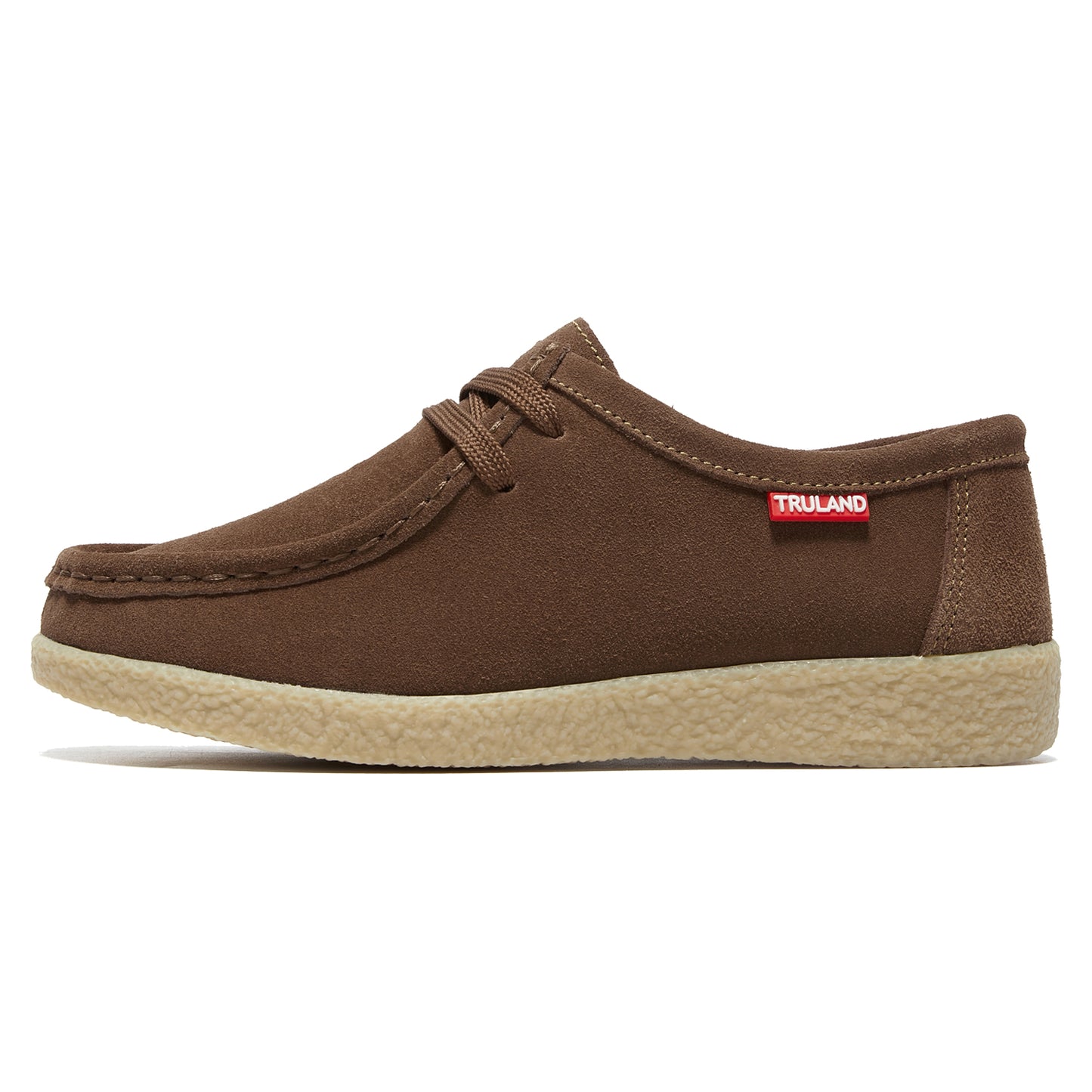 TRULAND Wallabee Damen-Mokassin aus Wildleder - Kaffee-Braun