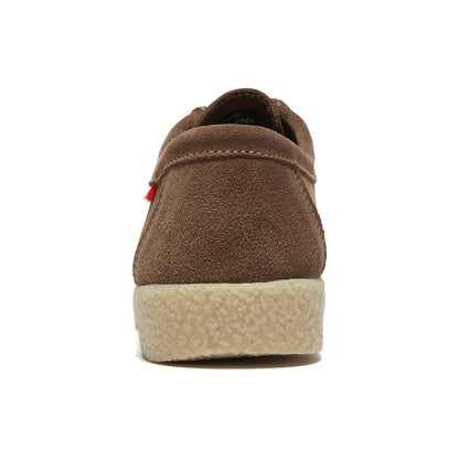 TRULAND Wallabee Damen-Mokassin aus Wildleder - Kaffee-Braun